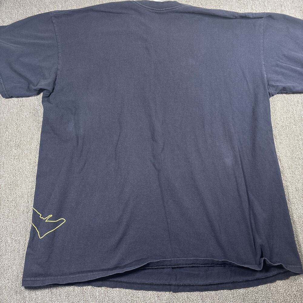 Vintage Y2K Jordan Jumpman Oversized Graphic T-shirt Black Yellow 3XL